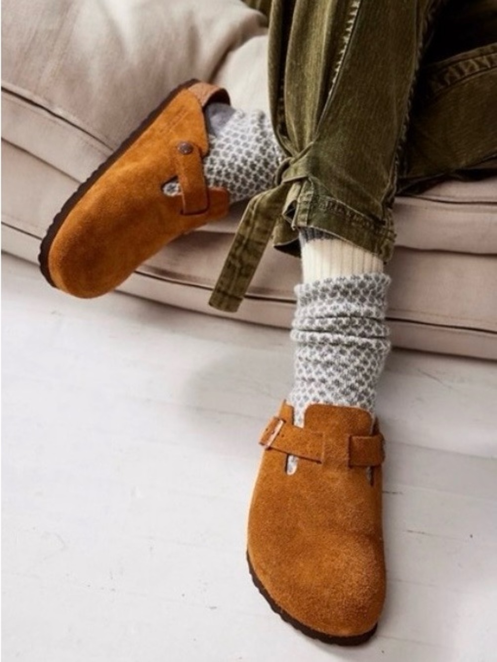 Birkenstock Boston Suede Clog - Mink size 39